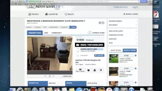 Locating an Accessible Rental Unit using Rentfaster