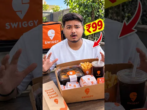Swiggy 99₹ Food!😭 #foodchallenge #shorts