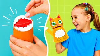 Say Hello to My Cute Paper Cat! 🐱✨ Explore More Crafts!