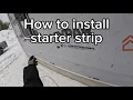 How to install vinyl siding starter strip