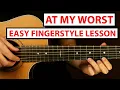 Download Lagu At My Worst - Pink Sweat$ | Fingerstyle Guitar Lesson (Tutorial) How to Play Fingerstyle