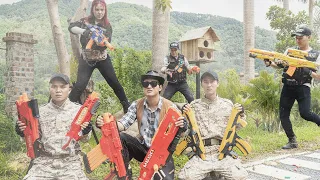 LTT NERF WAR : SEAL X Winter Warrior Nerf Guns Fight The Iron Syndicate Shadow Syndicate Ambush