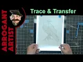 Drawing Tracing Transferring To A Canvas Before Painting