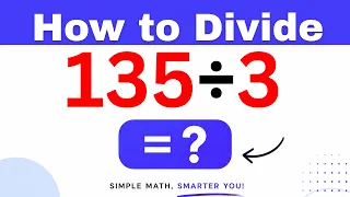 135 3 Divide 135 by 3 - Long division Method