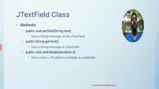 JLabel JButton and JTextField components of swing