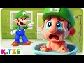 Download Lagu Baby Luigi heeft een hekel aan Baden 🛁😭 Super Mario Odyssey Story