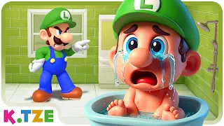 baby luigi hates bathing super mario odyssey story
