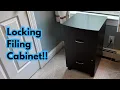 VASAGLE 2-Drawer File Cabinet Locking for Home Small Rolling