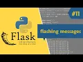 Flask Working with flash messages in Flask