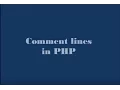 Creating comments in PHP