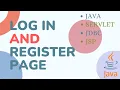 Login Register Page Java Jsp Servlet Jdbc MySql Java Mini Project