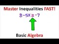 Solving Inequalities Algebra