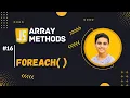 ForEach Array Method In JavaScript