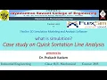 What is Simulation Case study on Simulation model using FlexSim Software