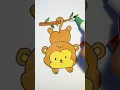 How to draw a monkey Step by step drawing for kids