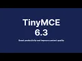 TinyMCE 6 3 - Advanced Typography Inline CSS major enhancements