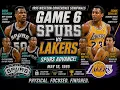 Spurs vs Lakers 1995 Game 6 David Robinson Leads Spurs to Series Win