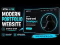 Creating a Premium Developer Portfolio Website Free Source Code