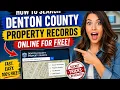 How to search Denton County property records online for free
