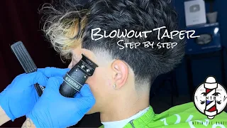 Mid Blowout Taper Barber Tutorial