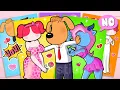 Download Lagu PAPILLON OR ANTEL? WHO WILL SHERIFF LABRADOR CHOOSE? Sticker Book  #paperdiy #asmr #sherifflabrador