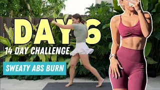 ABS + CARDIO workout to burn fat | 14 day abs challenge (day 6)