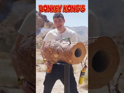 Testing Donkey Kong's Coconut Launcher