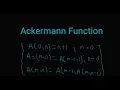 The Ackermann Function