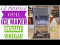 GE Profile Opal 2 0 Nugget Ice Maker How to Clean Descale with Vinegar Model XPIO23SC33