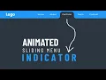 Animated Sliding Menu Indicator using HTML CSS JavaScript