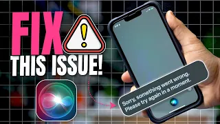How To Fix Siri Something Went Wrong Please Try Again Error On IPhone After Update  How To Fix Siri Something Went Wrong Please Try Again Error On IPhone After Update
