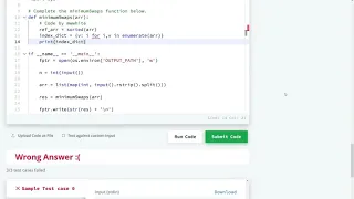 HackerRank Minimum Swaps 2