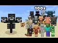 Download Lagu Bedrock Wither vs 100x All Mobs in Minecraft - Minecraft Mob Battle