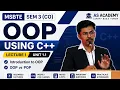 OOP Using C Lecture 1 Introduction to OOP OOP vs POP MSBTE Sem 3