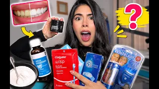 PROBE LOS PRODUCTOS DE HIGIENE DENTAL MAS VIRALES DE TODO INTERNET ¿FUNCIONAN?😰🦷