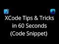Xcode - Code Snippets XCode Code snippets