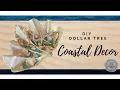 DIY Dollar Tree Coastal Decor How to Make A Giant Clam Shell Easy Home Decor On A Budget