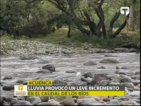 Lluvia provocó un leve incremento en el caudal de los ríos