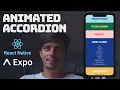 Easy React Native Accordion Menu with Reanimated Transition API
