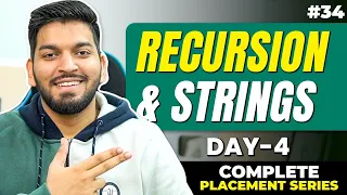 Lecture34 Recursion with Strings Day-4 10 Day Recursion Challenge