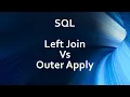 T-SQL Left Join vs Outer Apply