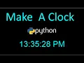How to Make a Clock Using Python Python Project Hindi