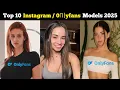 Top Ten instagram models influencers and reel makers in 2025 Top 10 instagram models 2025