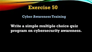Exercise - Create a Multiple Choice Quiz on Cybersecurity Awareness