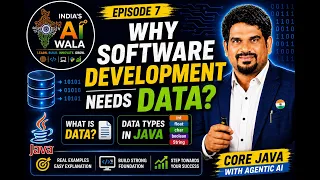 Data Data Types in Java Why Software Needs Data Core Java with Agentic AI Episode 7