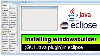 installing windowbuilder GUI designer plugin on eclipse