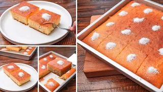 كيكه الروانى الأصليه كيكه البسبوسه أحلى وألذ كيكه مسقيه كيكه الأجداد Revani Cake 