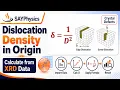 How to Calculate Dislocation Density from XRD Data using OriginPro