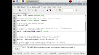 Image processing Using Python 5 Image Erosion and Dilation