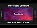 Portfolio Concept Modern Swiper Slider with GSAP Web Design Speed Code